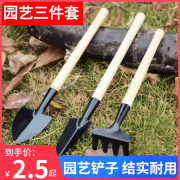 园艺工具三件套装多肉种植种花工具盆栽小铁铲子花铲子铁锹