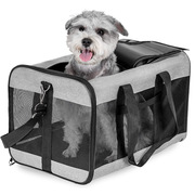 2024跨境宠物手提包便携式猫背包透气宠物外出包可折叠斜挎宠物袋