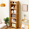 书架落地置物架书柜子家用儿童，多层客厅简易靠墙杂物实木储物收纳