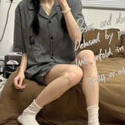 韩国HelloKitty纯棉睡衣女夏季短袖卡通可爱学生可外穿家居服套装