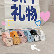 韩国ins小众复古法式chic马卡龙(马卡龙)果冻手表，女学生少女甜酷森系学院