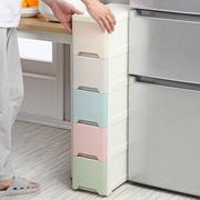 衣物储物柜抽屉式卧室塑料小架子自由厨房整理宝宝冰箱小孩矮柜小