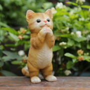 花园小摆件庭院装饰树脂工艺品，家居饰品创意卡通动物小猫摆件
