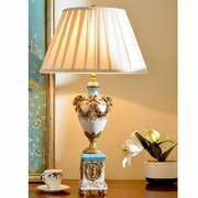 欧式台灯摆件 美式高端档古典奢华铜灯 法式家居软装饰品客厅灯饰