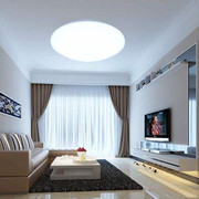 全白led吸顶灯圆形现代简约卧室厨房卫生间阳台，面包灯家装工程灯