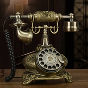 仿古电话机老式复古转盘拨号电话，创意欧式客厅，家用固定座机无线