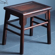 老挝大红酸枝家具方凳换鞋凳，交趾黄檀红木明式中式独板老料杌凳