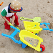 儿童大号沙滩推车玩具车套装宝宝玩沙子挖沙漏铲子工具决明子