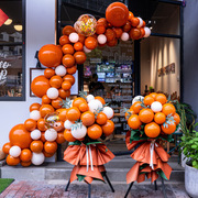 开业大吉周年庆典38女神节气球链氛围，布置店面气球装饰场景