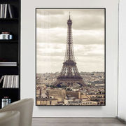 法国巴黎埃菲尔铁塔挂画风景客厅沙发背景壁画入户走廊过道装饰画