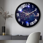 夜光电波钟表挂钟客厅家用时尚创意北欧大气现代时钟挂墙挂表简约