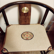 红木沙发坐垫，中式椅子餐椅垫凳垫古风将军，凳方形四季