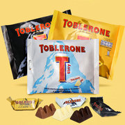 toblerone瑞士三角牛奶巧克力黑巧杏仁夹心200g零食，喜糖美国进口