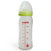 日本贝亲玻璃奶瓶160ML/240ml橙色/绿色宽口径新生婴儿宝宝