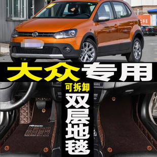 2018上海大众polo车新老桑塔纳普桑志俊专用全大包围汽车脚垫