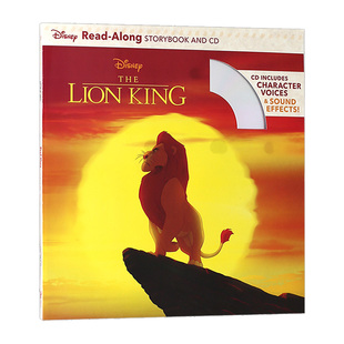 英文原版绘本 迪士尼独立阅读系列 狮子王 The Lion King Read Along Storybook and CD儿童图书