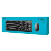 雷柏X120PRO有线键盘鼠标套装USB台式笔记本家用办公游戏防水键鼠