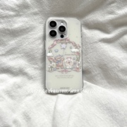 SHERRY*ins温柔可爱奶油环形花边小熊兔子星星适用于苹果16ProMax手机壳iPhone15Pro小众14少女心13简约12夏