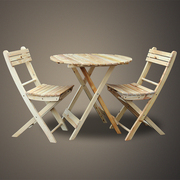 时尚欧式创意简约全实木，折叠休闲靠背，餐桌椅现代田园套装