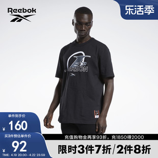 Reebok锐步男子TEE经典时尚艾弗森图案印花图案休闲短袖T恤