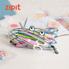 ZIPIT经典透明怪兽清凉系列拉链笔袋线下同款流行大容量个性创意文具