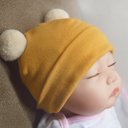 婴儿帽子春秋纯棉护耳，胎帽宝宝冬季帽子，可爱超萌婴幼儿韩版套头帽