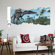 儿童房卧室客厅沙发背景装饰贴纸侏罗纪公园恐龙外贸仿真墙贴X002