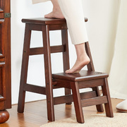 家用实木梯凳折叠榫卯多功能凳高凳小梯子垫高凳便携吧台凳换鞋凳