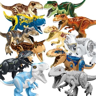 大号霸王龙暴龙迅龙翼龙镰恐龙世界积木侏罗纪拼装玩具场景模型
