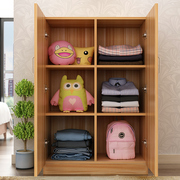 儿童衣柜收纳柜宝宝卧室储物柜简易木质，小孩衣橱婴儿家用挂式矮柜