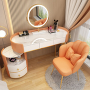 轻奢实木梳妆台卧室现代简约小户型，网红ins风化妆桌收纳柜一体
