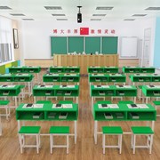 中小学生课桌椅组合 家用儿童学习桌 学校单双人培训桌辅导班桌