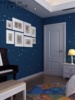 卡通粉色蓝色星星环保儿童房间墙纸男生女孩卧室防水可擦床头壁纸
