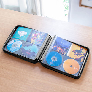 日本SANWA光盘收纳盒CD/DVD包蓝光盘盒车载大容量光盘收纳包208片
