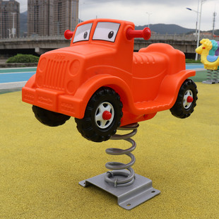 户外弹簧摇摇乐儿童室外摇摇马小区游乐场设备跷跷板塑料玩具汽车