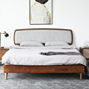 DOJUS北欧实木床现代简约卧室双人床1.5米软靠背床1.8米主卧大床
