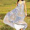 波西米亚风连衣裙民族风，女装夏季吊带裙新疆云南旅游穿搭印花长裙