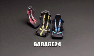 GARAGE24 1 64 汽车座椅 桶椅 安全带 SEAT BELT汽车模型改装周边
