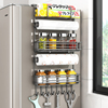灰冰箱置物架侧面挂架多层厨房用品家用侧壁保鲜膜多功能收纳架