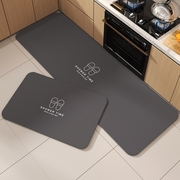 硅藻泥厨房地垫防滑防油吸水吸油耐脏脚垫子，家用免洗可擦长条地毯