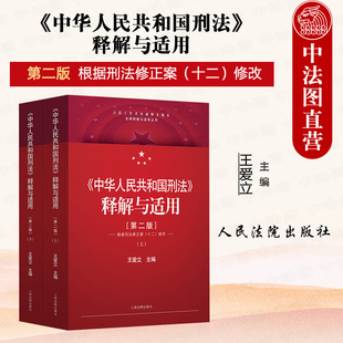 正版2024新中华人民共和国刑法释解与适用第二版，第2版王爱立刑法规定实务案例，罪刑法定原则根据刑法修正案十二修改人民法院