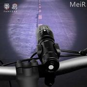 山地单车USB充电手电筒骑行装备配件户外t6自行车灯前灯强光夜骑