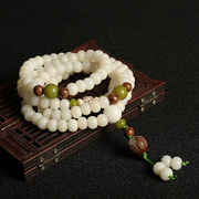 天然菩提根手串白玉菩提，108颗佛珠念珠，菩提手链手饰品