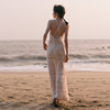 拍照衣服海边巴厘岛三亚沙滩裙性感露背度假长裙超仙吊带连衣裙女