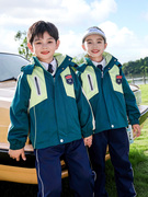 幼儿园园服班服冬装，春秋红色儿童，运动套装三件套小学生校服