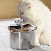 2023不锈钢宠物饮水机，智能宠物饮水器自动循环过滤猫