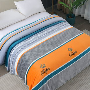 冬季珊瑚绒毯子铺床加厚床，单人午睡沙发盖毯冬天空调毯法兰绒毛毯