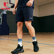 中国乔丹短裤男2024夏季男生，篮球休闲宽松透气针织五分短裤男