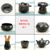 万秦懒人功夫茶具套装陶瓷，家用茶杯泡，茶器半自动石磨茶壶盖子茶洗