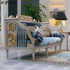 宫廷法式描金沙发，古典高档洛可可，欧式实木布艺沙发组合高端家具